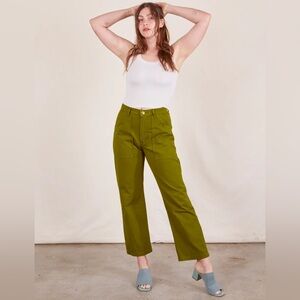 Big Bug Press WORK PANTS - Olive Green - Petite